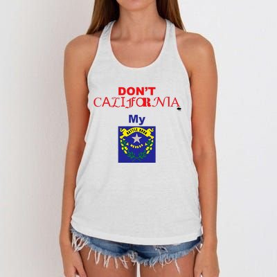 DonT California My Nevada Women's Knotted Racerback Tank