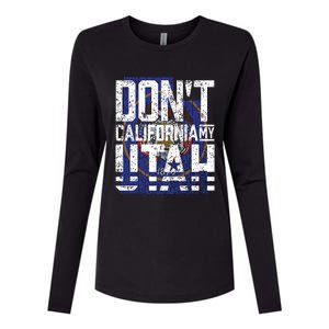 Dont California My Utah Womens Cotton Relaxed Long Sleeve T-Shirt