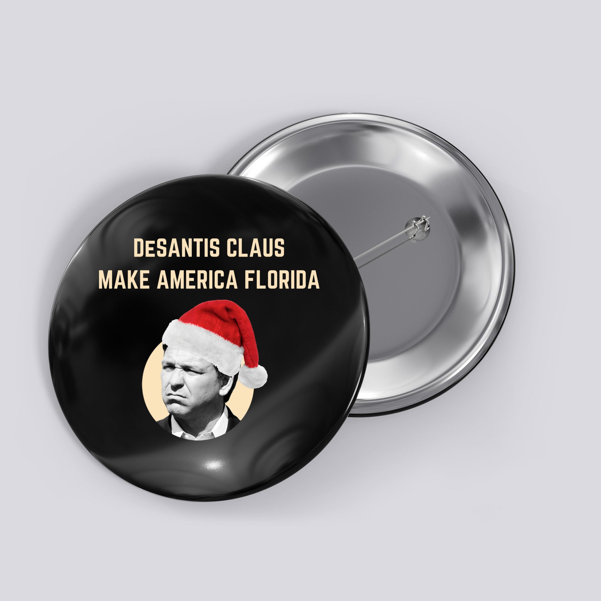 Desantis Claus Make America Florida Christmas Button