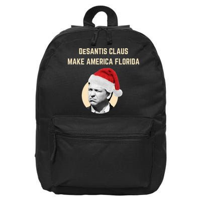 Desantis Claus Make America Florida Christmas 16 in Basic Backpack