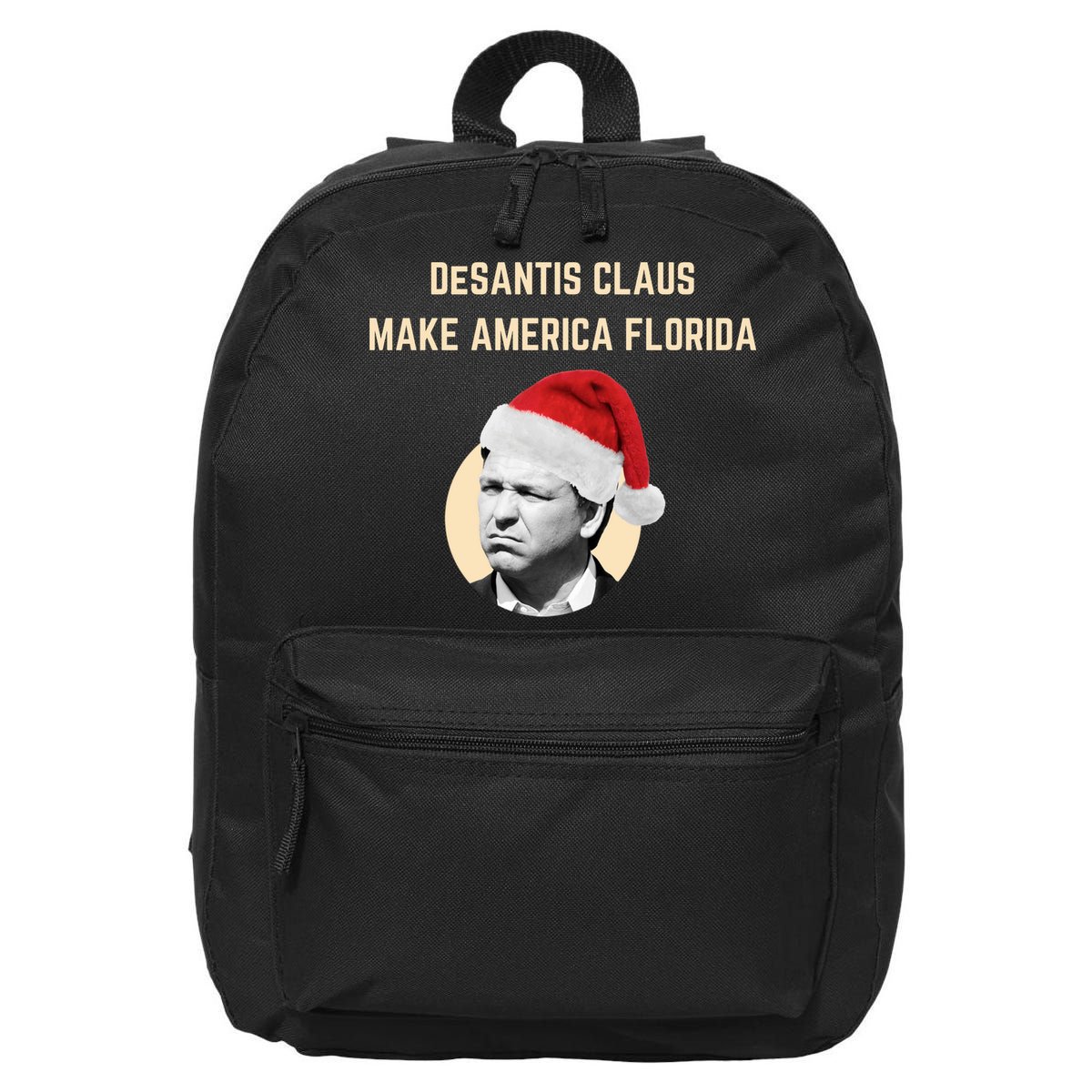 Desantis Claus Make America Florida Christmas 16 in Basic Backpack