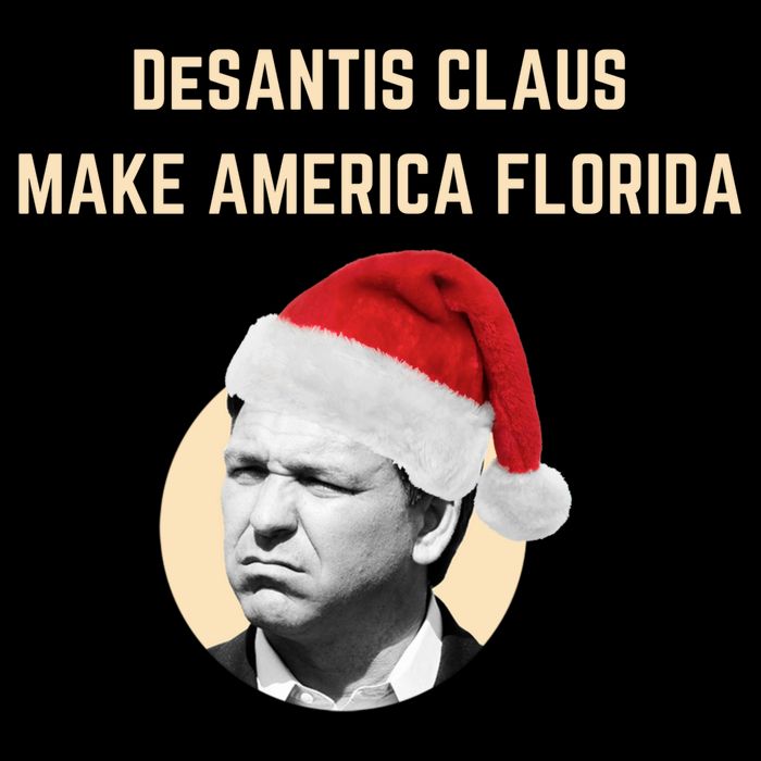Desantis Claus Make America Florida Christmas 16 in Basic Backpack