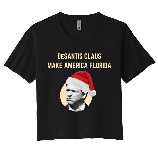 Desantis Claus Make America Florida Christmas Crop Top