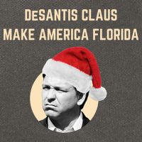 Desantis Claus Make America Florida Christmas Cotton Canvas Backpack