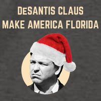 Desantis Claus Make America Florida Christmas Vector Backpack