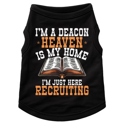 Deacon Church Ministry Church Service Faith Deacon Gift Doggie Tank