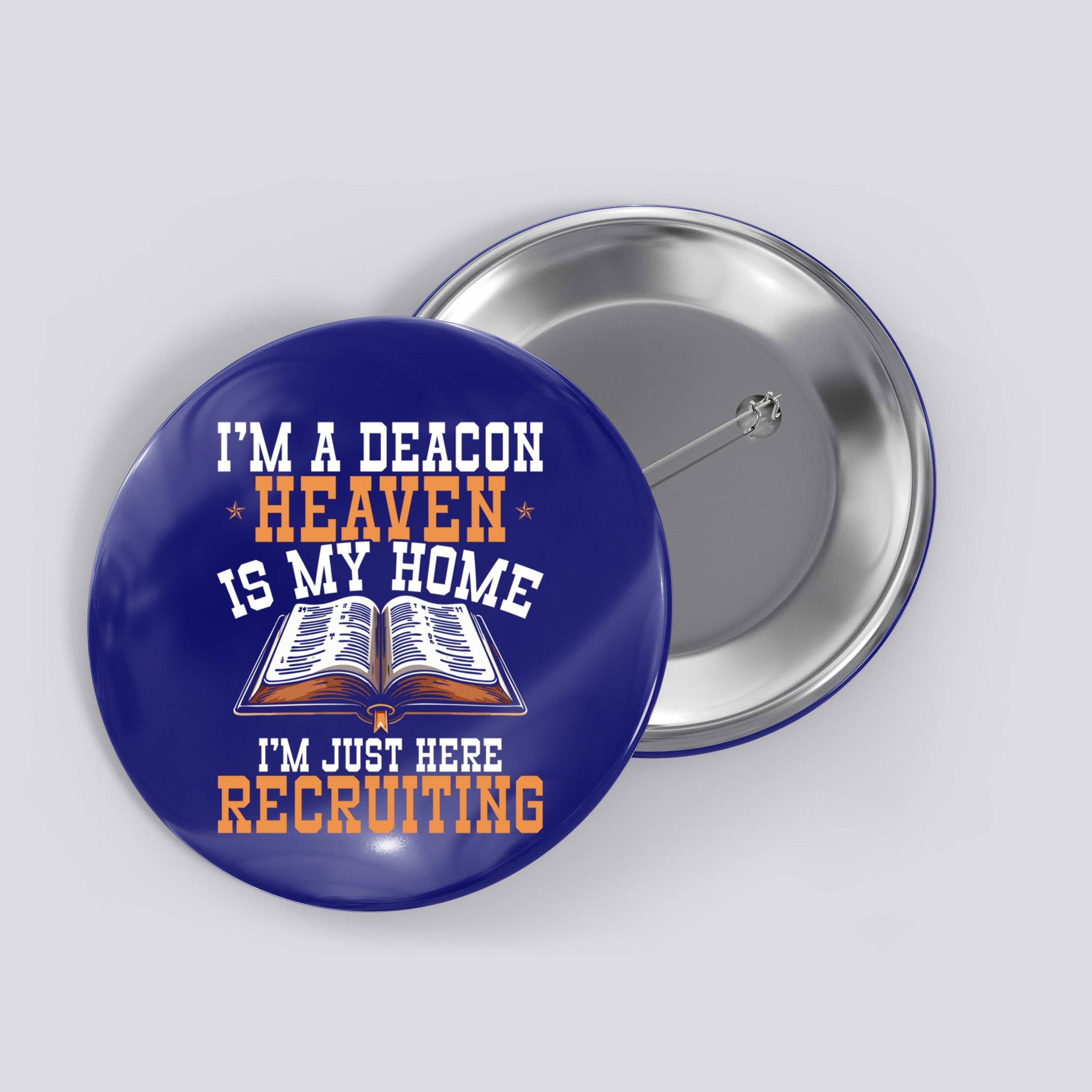 Deacon Church Ministry Church Service Faith Deacon Gift Button