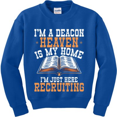 Deacon Church Ministry Church Service Faith Deacon Gift Kids Sweatshirt