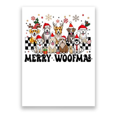 Dog Christmas Merry Woofmas Dog Lover New Year Poster