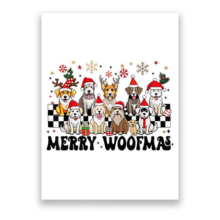 Dog Christmas Merry Woofmas Dog Lover New Year Poster