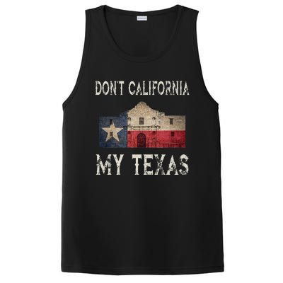 DonT California My Texas Alamo Lone Star State Flag PosiCharge Competitor Tank