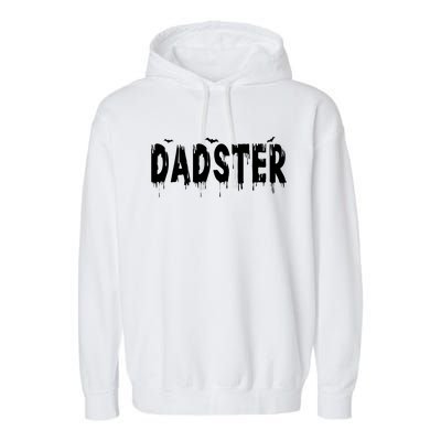 Dadster Couple Matching Family Mom Dad Halloween Party Garment-Dyed Fleece Hoodie