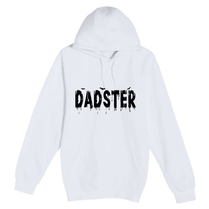 Dadster Couple Matching Family Mom Dad Halloween Party Premium Pullover Hoodie