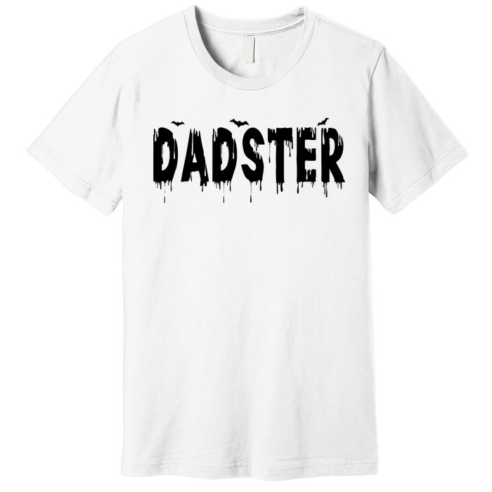 Dadster Couple Matching Family Mom Dad Halloween Party Premium T-Shirt