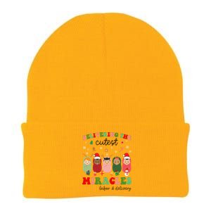 Delivering Cutest Miracles Labor & Delivery Nurse Christmas Knit Cap Winter Beanie