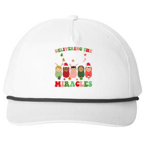 Delivering Cutest Miracles Labor & Delivery Nurse Christmas Snapback Five-Panel Rope Hat