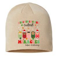 Delivering Cutest Miracles Labor & Delivery Nurse Christmas Sustainable Beanie