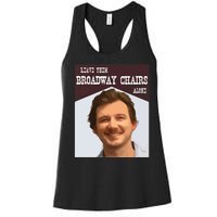 Dangerous Chair Mugshot April 2024 Leave Them Broadway Chairs Alon Women's Racerback Tank