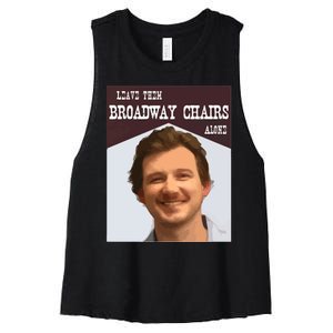 Dangerous Chair Mugshot April 2024 Leave Them Broadway Chairs Alon Women's Racerback Cropped Tank