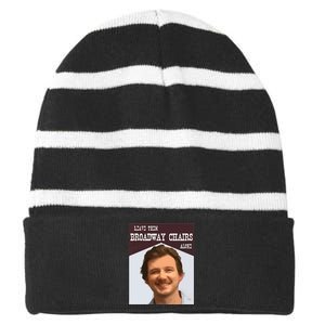 Dangerous Chair Mugshot April 2024 Leave Them Broadway Chairs Alon Striped Beanie with Solid Band