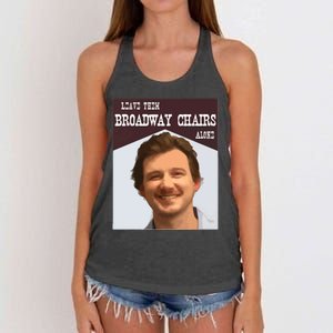 Dangerous Chair Mugshot April 2024 Leave Them Broadway Chairs Alon Women's Knotted Racerback Tank