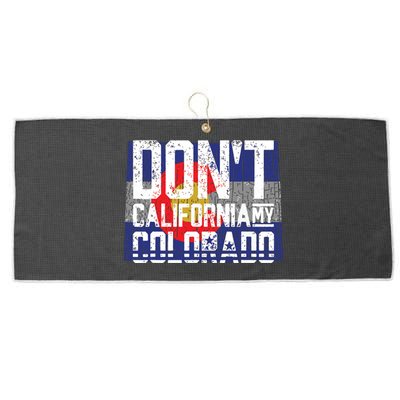 Dont California My Colorado Large Microfiber Waffle Golf Towel