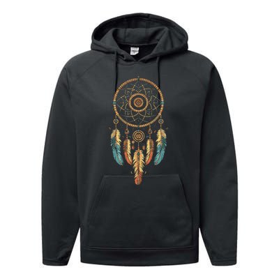 Dream Catcher Native American Tribal Performance Fleece Hoodie