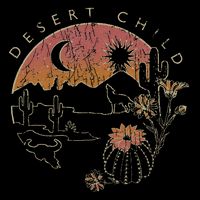 Desert Child Night Landscape Outline Doggie Tank