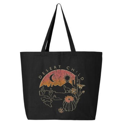 Desert Child Night Landscape Outline 25L Jumbo Tote