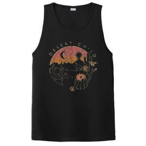 Desert Child Night Landscape Outline PosiCharge Competitor Tank