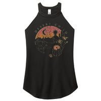 Desert Child Night Landscape Outline Women's Perfect Tri Rocker Tank