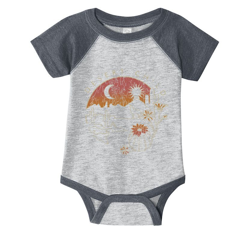 Desert Child Night Landscape Outline Infant Baby Jersey Bodysuit