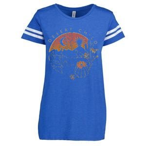 Desert Child Night Landscape Outline Enza Ladies Jersey Football T-Shirt