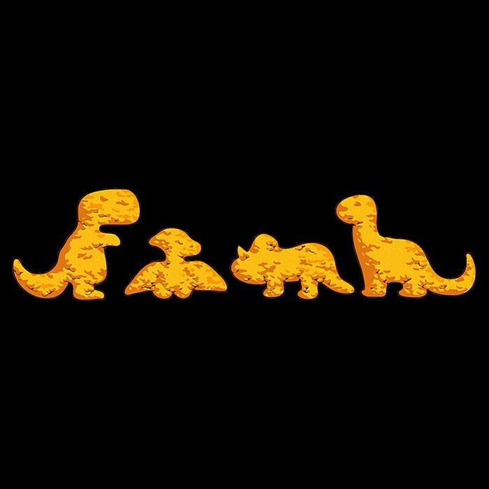 Dino Chicken Nugget Funny Dinosaur Shape Nuggets Nug Lover Flat Bill Trucker Hat