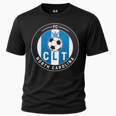 Distressed Charlotte North Carolina CLT Soccer Jersey Performance Shirt