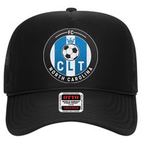 Distressed Charlotte North Carolina CLT Soccer Jersey Trucker Hat