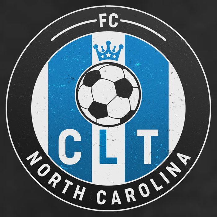 Distressed Charlotte North Carolina CLT Soccer Jersey Trucker Hat