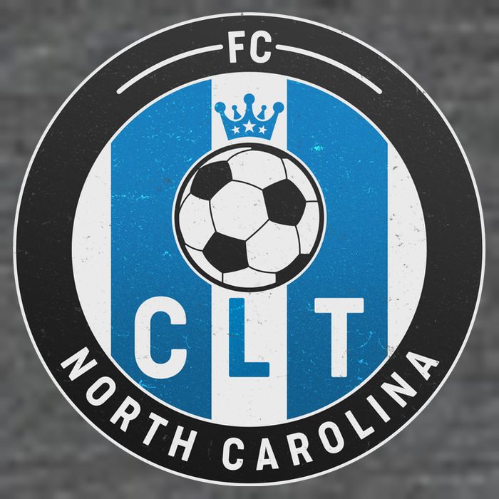 Distressed Charlotte North Carolina CLT Soccer Jersey T-Shirt