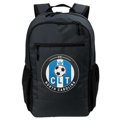 Distressed Charlotte North Carolina CLT Soccer Jersey Backpack