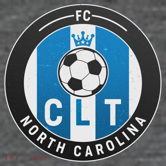 Distressed Charlotte North Carolina CLT Soccer Jersey Premium T-Shirt