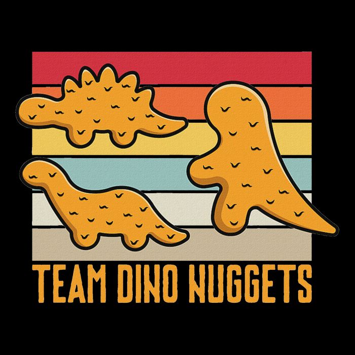 Dinosaur Chicken Nugget Plush Dino Chicken Nugget Lover Poster