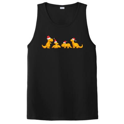 Dino Chicken Nuggets Funny Dinosaur Shape Nuggets Christmas PosiCharge Competitor Tank