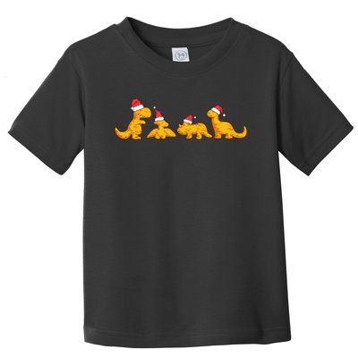 Dino Chicken Nuggets Funny Dinosaur Shape Nuggets Christmas Toddler T-Shirt