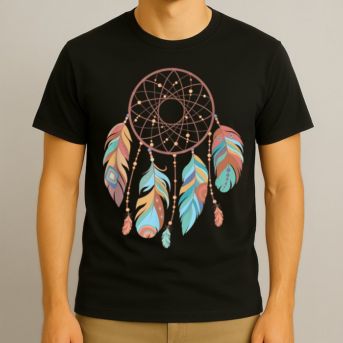 Dream Catcher Native American Feathers Tribal Dreamcatcher T-Shirt