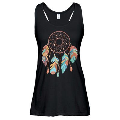 Dream Catcher Native American Feathers Tribal Dreamcatcher Ladies Essential Flowy Tank