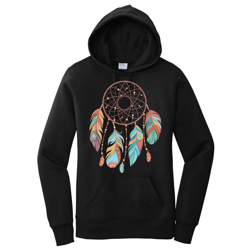Dream Catcher Native American Feathers Tribal Dreamcatcher Women's Pullover Hoodie