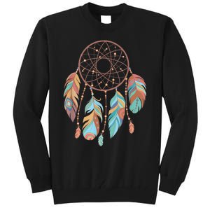 Dream Catcher Native American Feathers Tribal Dreamcatcher Tall Sweatshirt