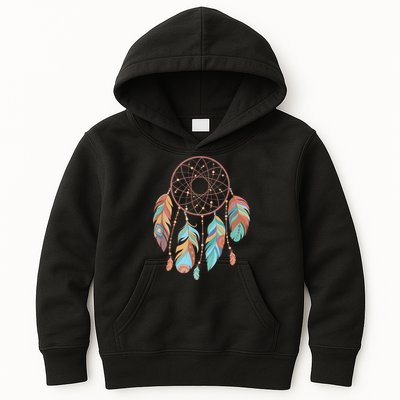 Dream Catcher Native American Feathers Tribal Dreamcatcher Kids Hoodie