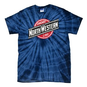 Defunct Chicago North Western Line Rustic Style Tie-Dye T-Shirt