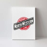 Defunct Chicago North Western Line Rustic Style Canvas